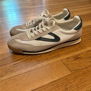 Tretorn White and Green Sneakers Classic Style